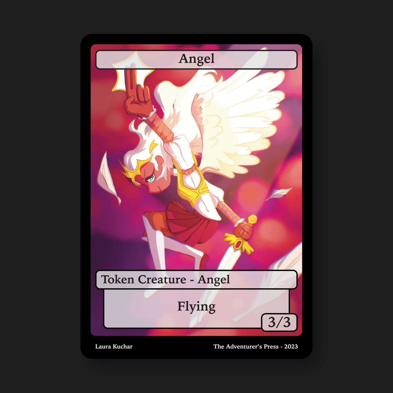 Angel Token Pack for Magic the Gathering MTG: 4 pack 3/3 Angel Tokens - LK Angel Token Pack for Magic the Gathering MTG: 4 pack 3/3 Angel Tokens - LK