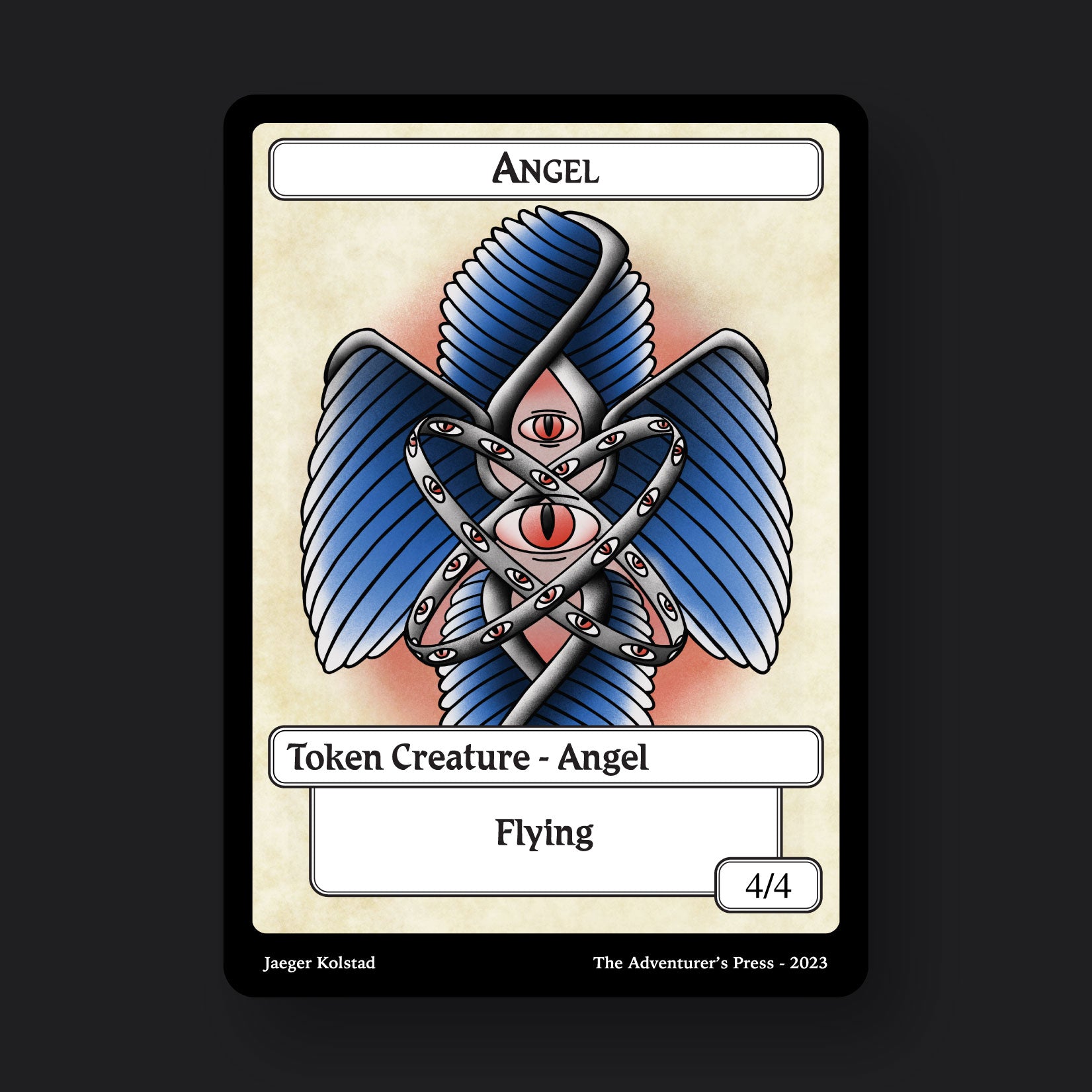angel token cards mtg Angel Token Pack for Magic the Gathering MTG: 4 pack 4/4 Angel Tokens