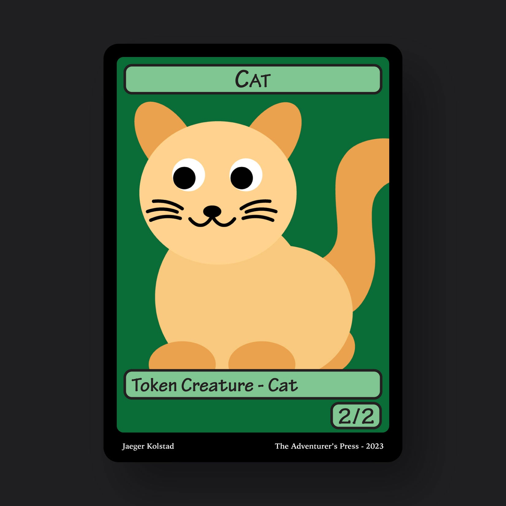Cat Token Pack for Magic the Gathering MTG: 4 pack 2/2 Cat Tokens Cat Token Pack for Magic the Gathering MTG: 4 pack 2/2 Cat Tokens