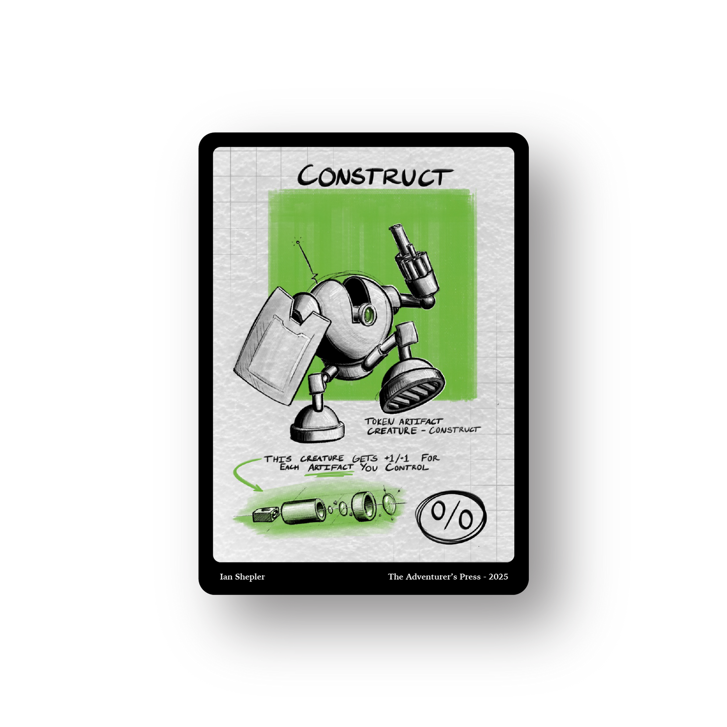 MTG Token Pack: Construct token, Powerstone token, Thopter token for Magic the Gathering - Artist Series