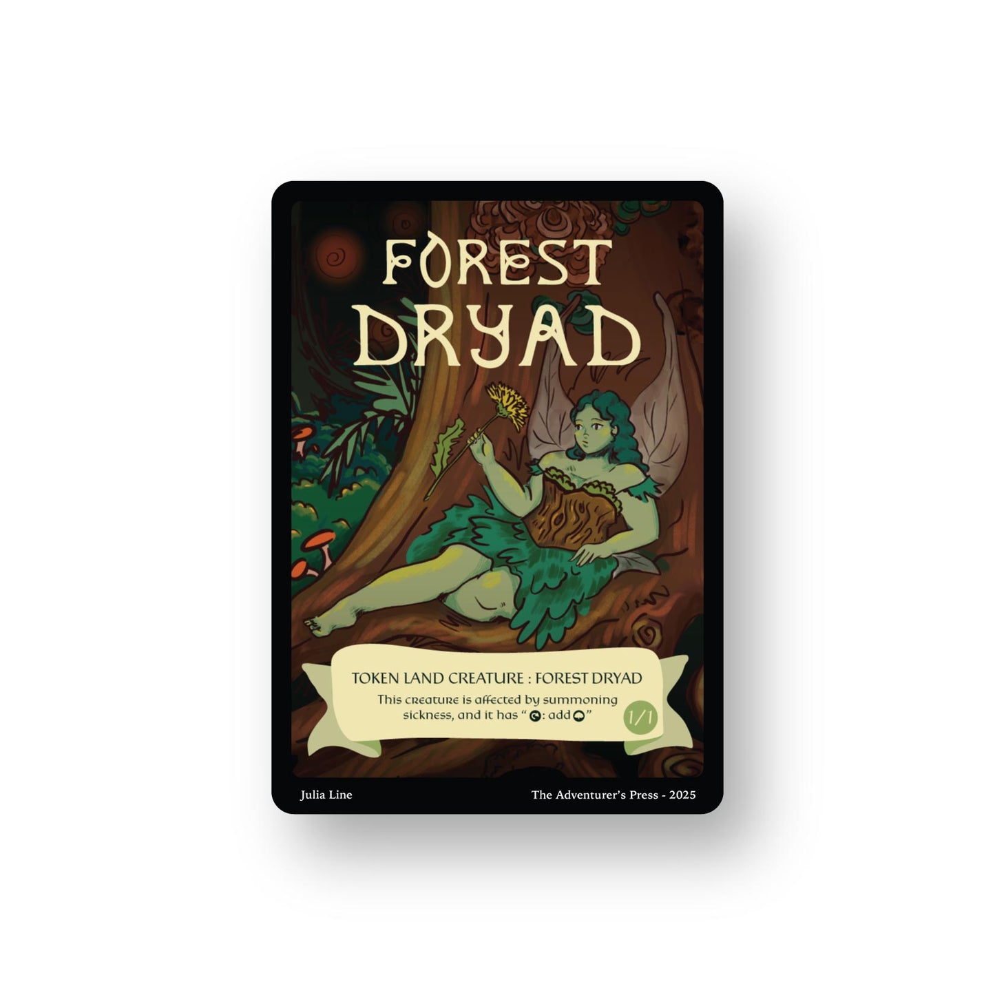 Forest Dryad Token Pack for Magic the Gathering MTG: 4 pack 1/1 Forest Dryad Tokens