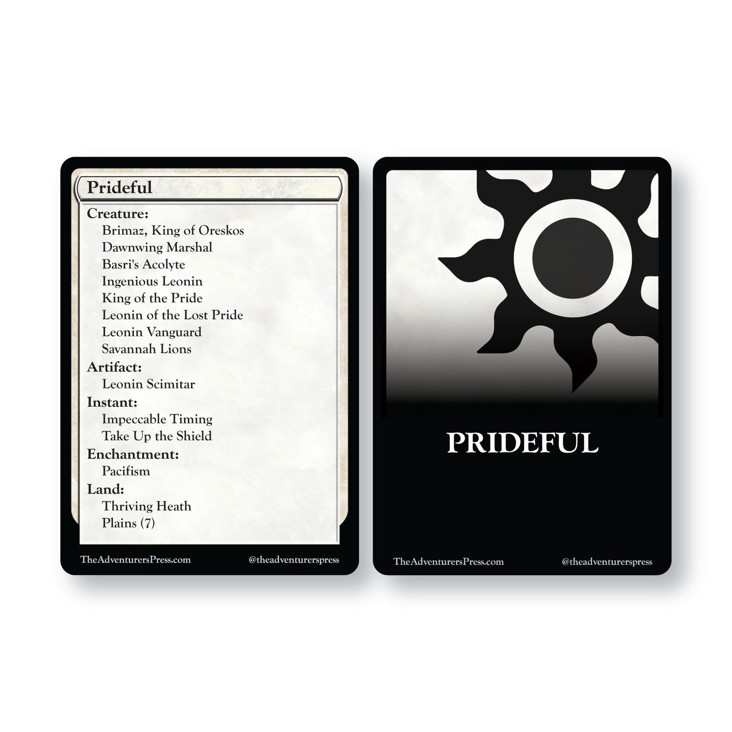"Prideful" MTG decklist Foundations 2025