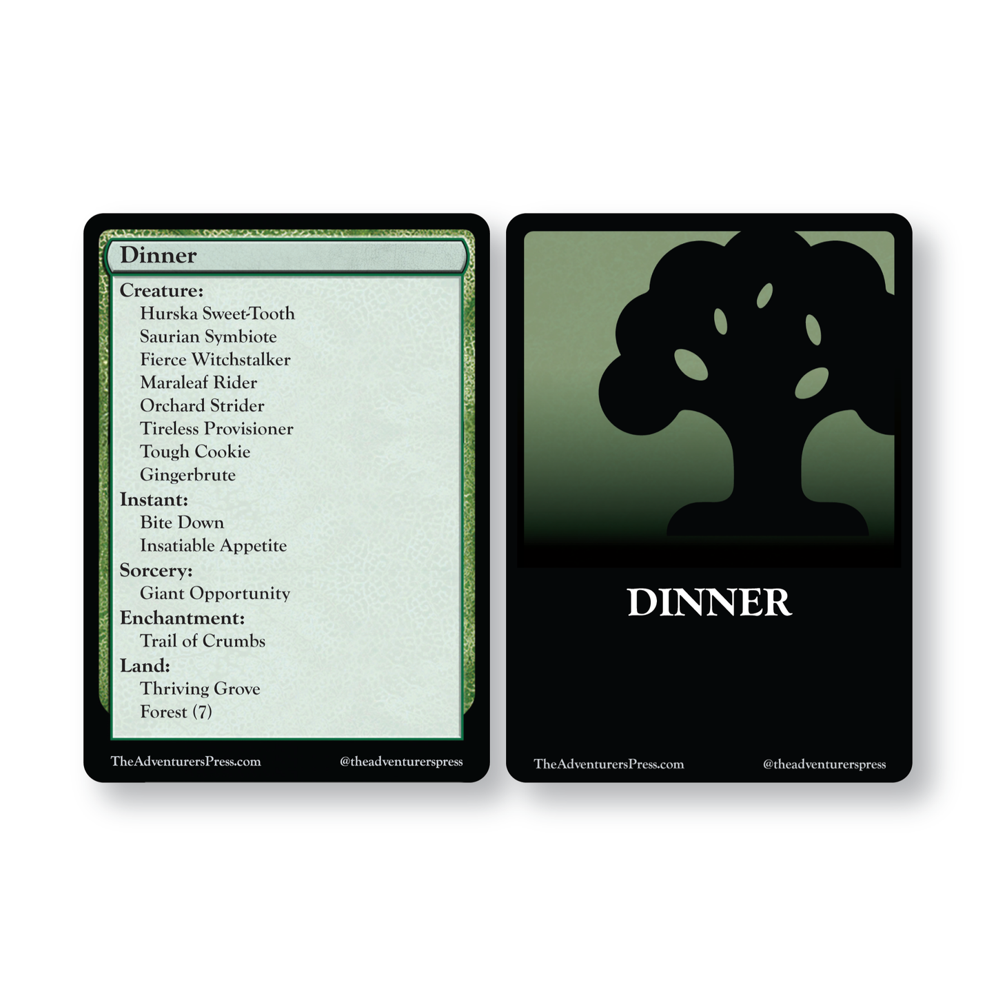 "Dinner" Foundations Jumpstart Decklist