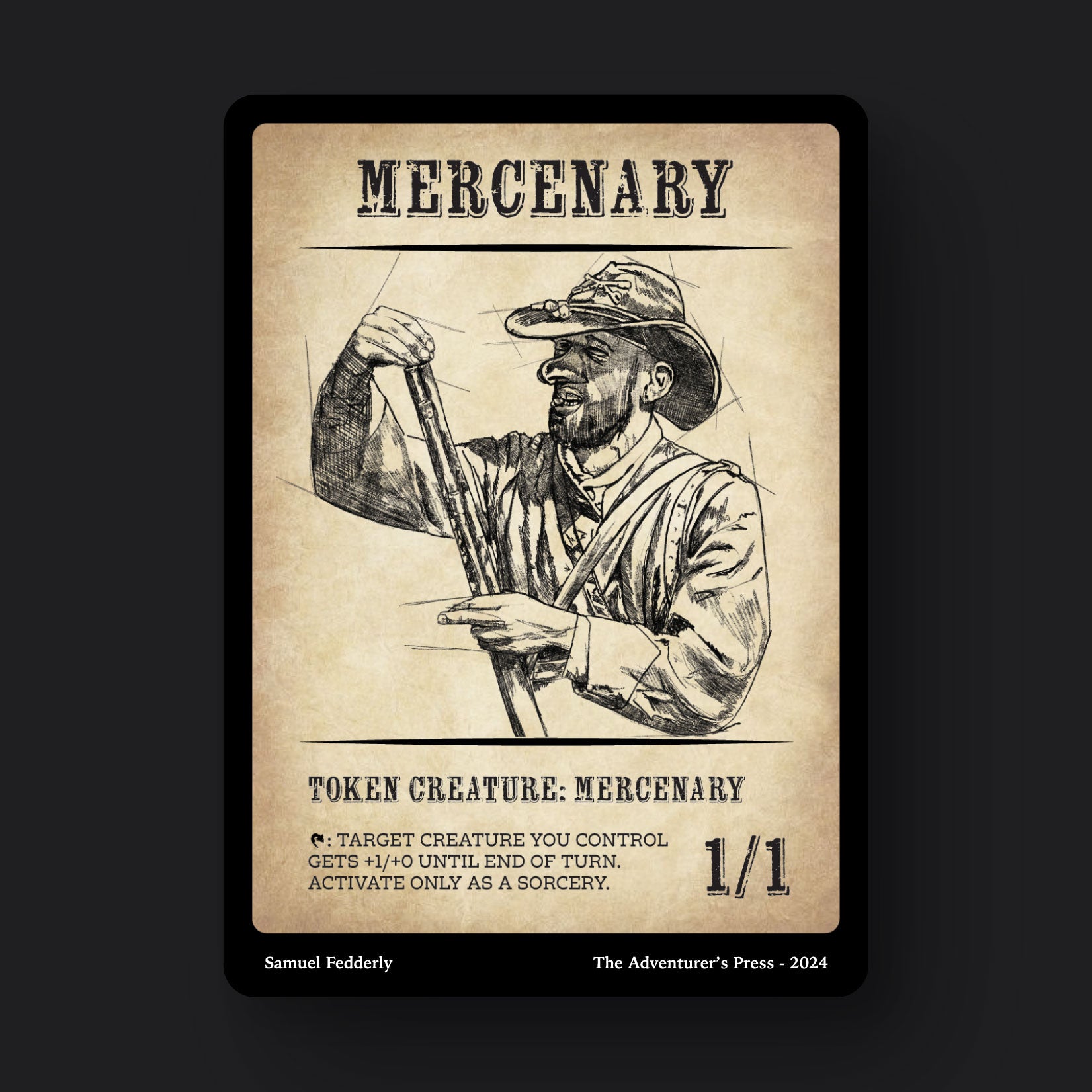 Mercenary Token Pack for Magic the Gathering MTG: 4 pack 1/1 Mercenary Tokens Mercenary Token Pack for Magic the Gathering MTG: 4 pack 1/1 Mercenary Tokens