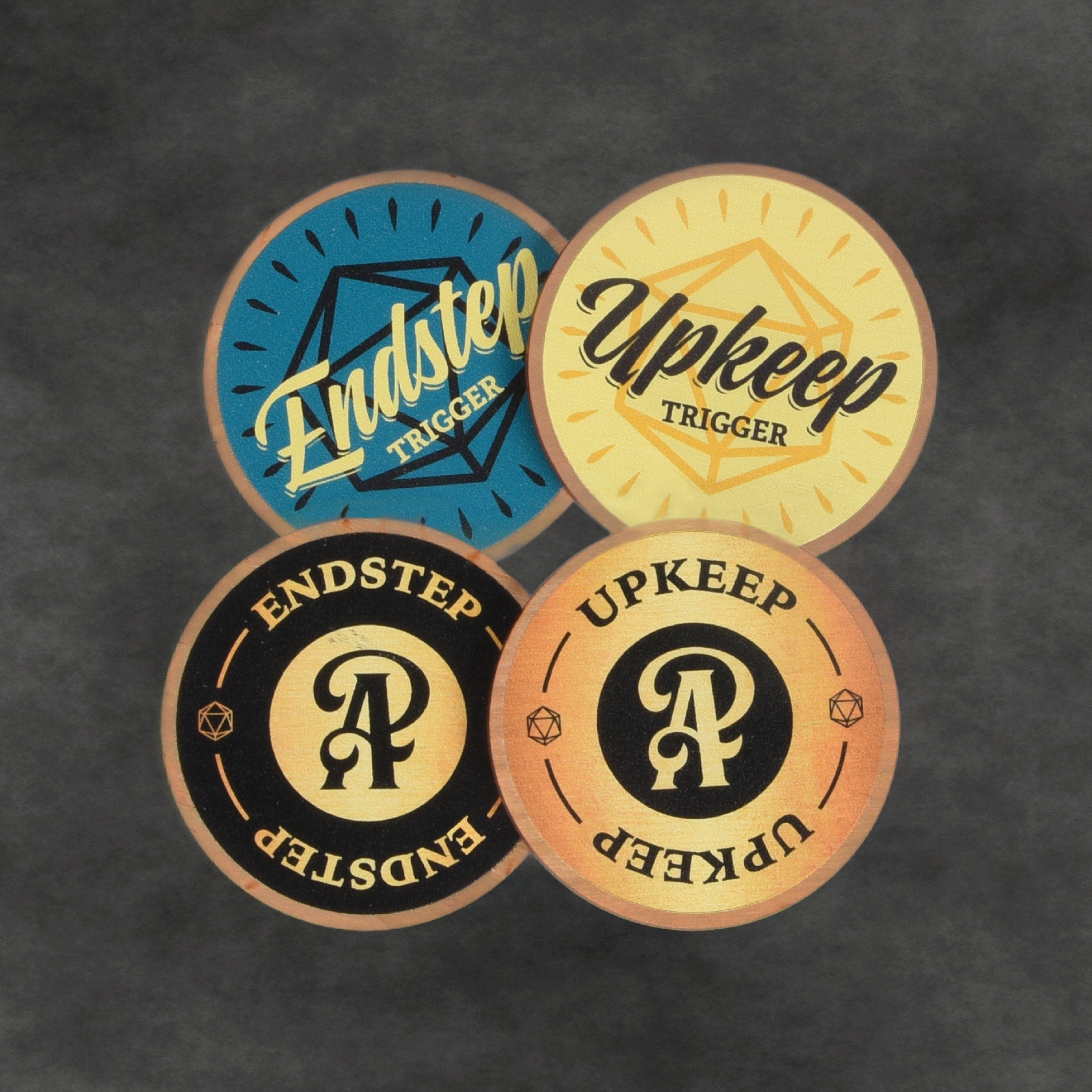 Upkeep/Endstep Trigger Reminder for MTG: 2 pack mtg trigger coins – The Adventurer's Press