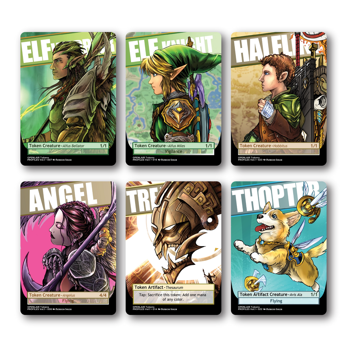 Patricio Soler Artists Collection: 48 Tokens for Magic the Gathering