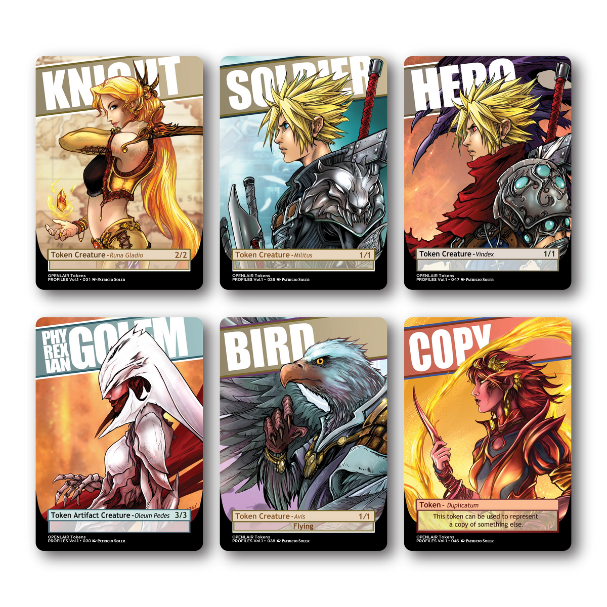 Patricio Soler Artists Collection: 48 Tokens for Magic the Gathering