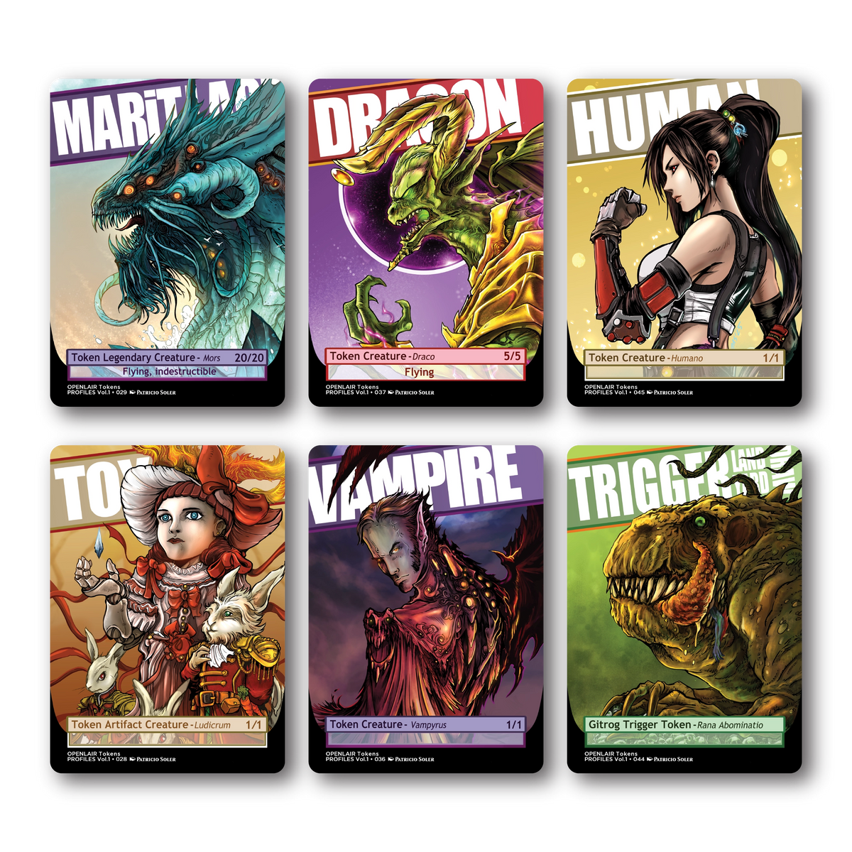 Patricio Soler Artists Collection: 48 Tokens for Magic the Gathering