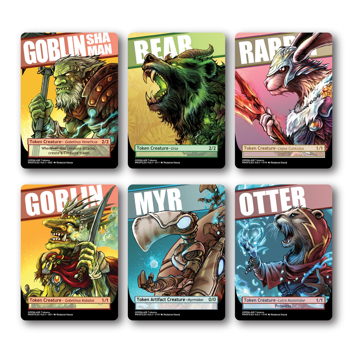 Patricio Soler Artists Collection: 48 Tokens for Magic the Gathering