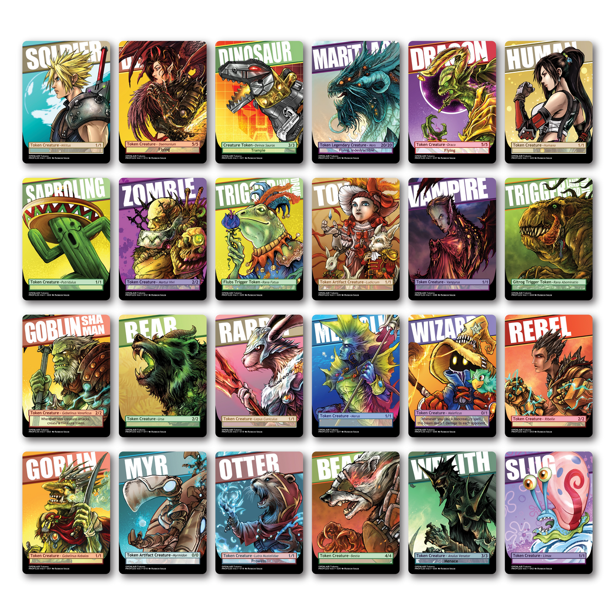 Patricio Soler Artists Collection: 48 Tokens for Magic the Gathering