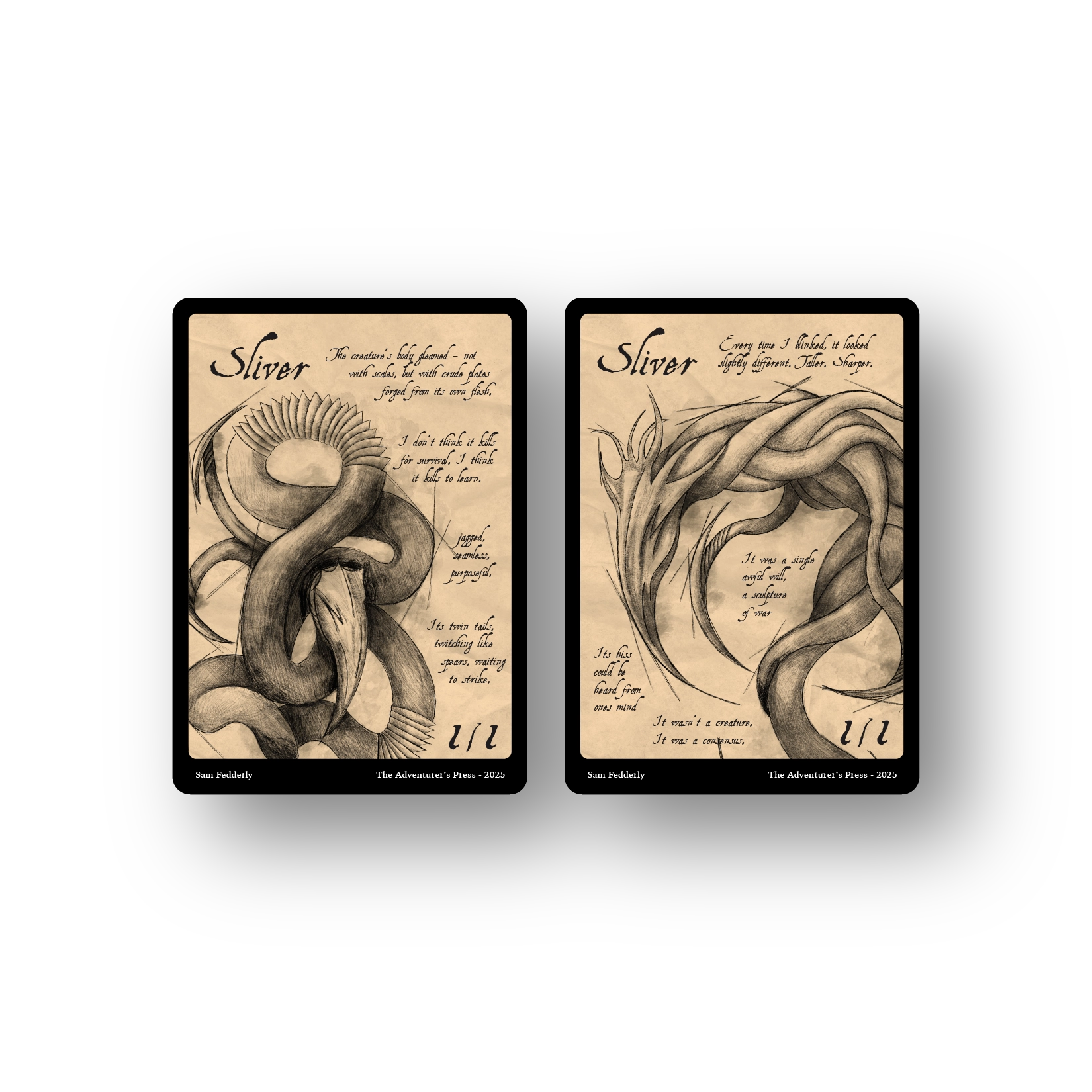 Sliver 2/2 Token Pack for Magic the Gathering MTG: 4 pack Sliver 2/2 T ...