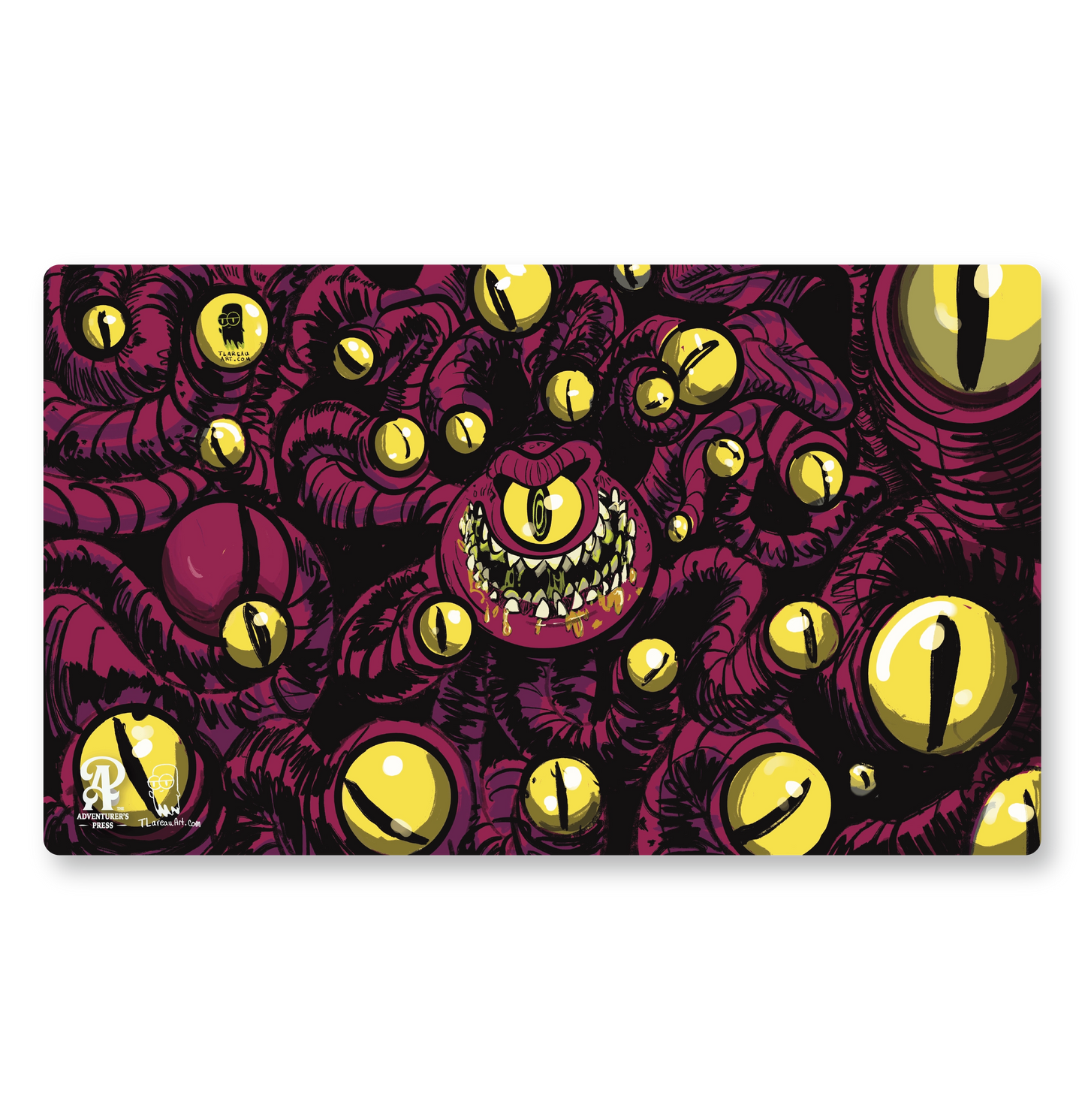 Beholder TCG Playmat, 14"x24" - Desk pad Gaming mat for Magic The Gathering