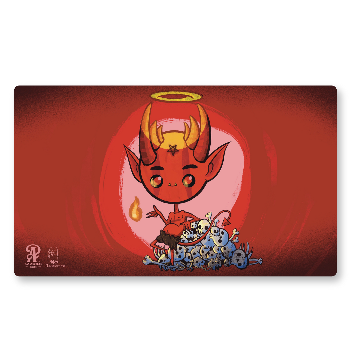 Devil TCG Playmat, 14"x24" - Desk pad Gaming mat for Magic The Gathering