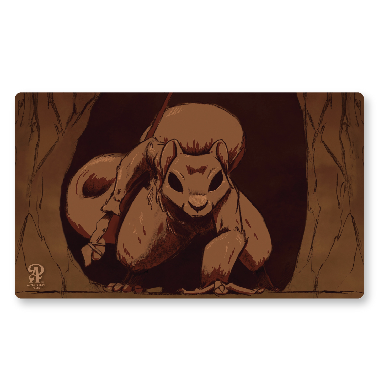 Squirrel TCG Playmat, 14"x24" - Desk pad Gaming mat for Magic The Gathering