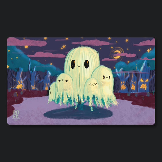 Ghost Tree TCG Playmat, 14"x24" - Desk pad Gaming mat for Magic The Gathering