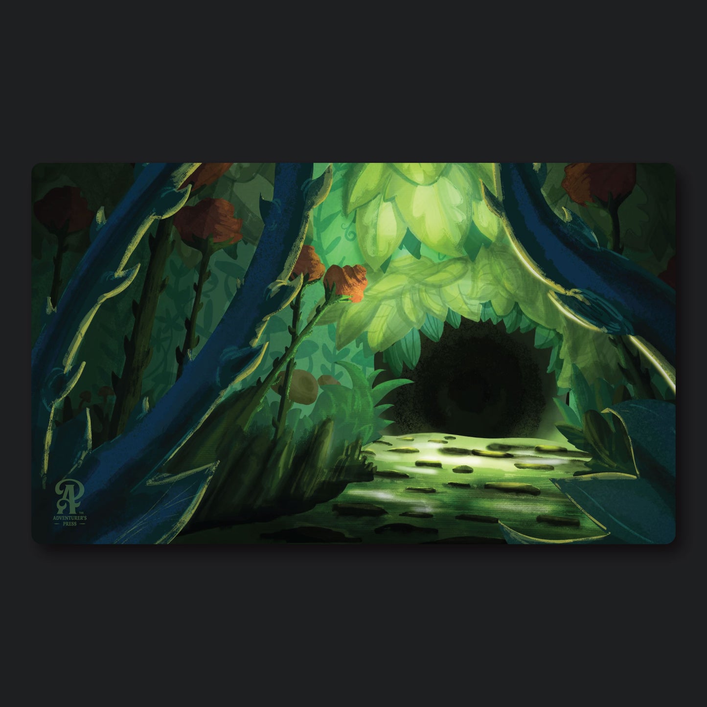 Plant Cave TCG Playmat, 14"x24" - Desk pad Gaming mat for Magic The Gathering