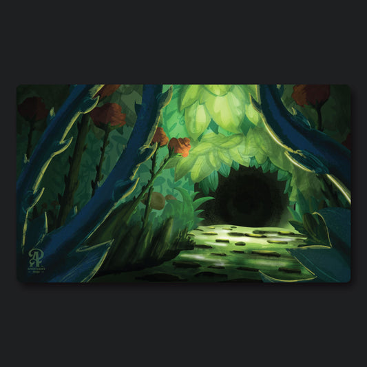 Plant Cave TCG Playmat, 14"x24" - Desk pad Gaming mat for Magic The Gathering