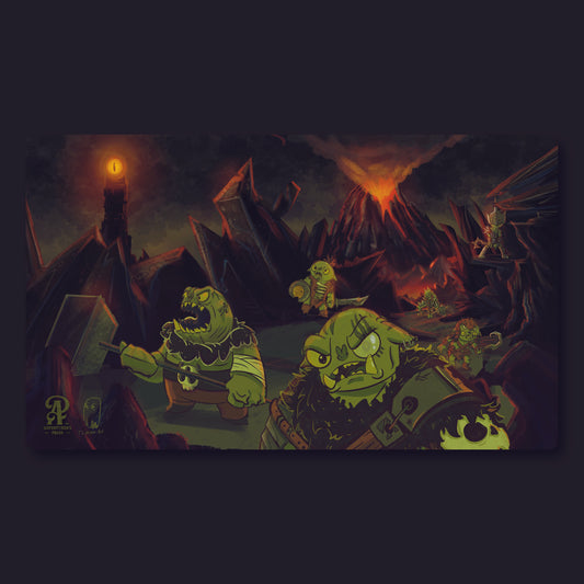 LOTR Orc Army TCG Playmat, 14"x24" - Desk pad Gaming mat for Magic The Gathering