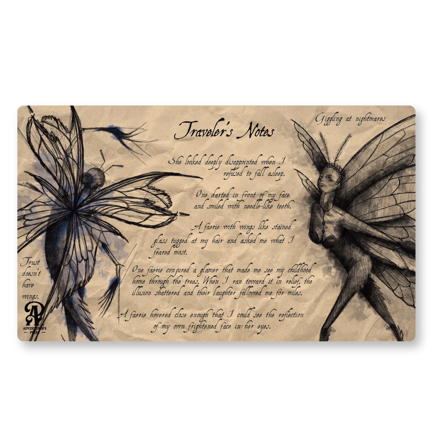 Faerie TCG Playmat, 14"x24" - Desk pad Gaming mat for Magic The Gathering