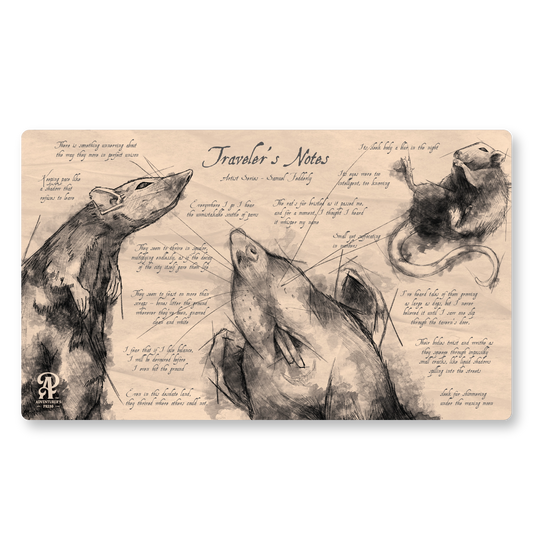 PRESALE - Rat TCG Playmat, 14"x24" - Desk pad Gaming mat for Magic The Gathering