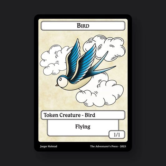 Bird Token Pack for Magic the Gathering MTG: 4 pack 1/1 Bird Tokens