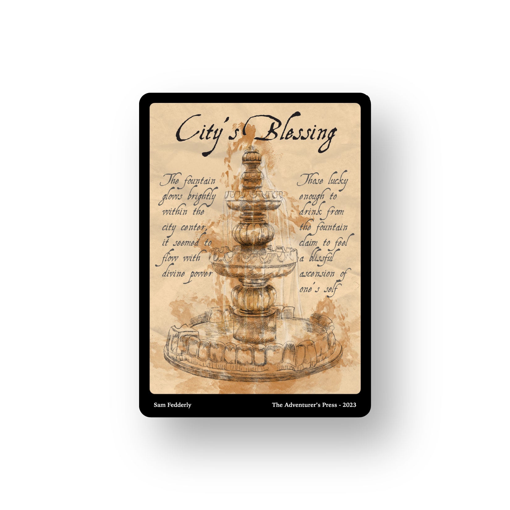 City's Blessing Token Pack for Magic the Gathering MTG: 4 pack City's The Adventurer's Press City's Blessing Token Pack for Magic the Gathering MTG: 4 pack City's The Adventurer's Press