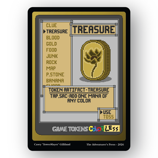 Treasure Token Pack for Magic the Gathering MTG: 4 pack Treasure Tokens
