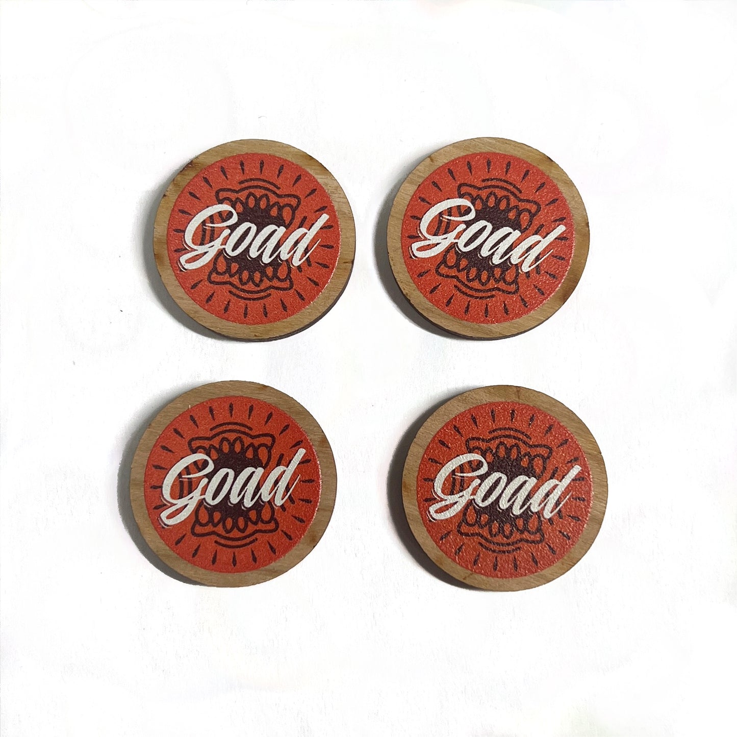 Goad/Stun Double Sided Coin for MTG: 4 Pack