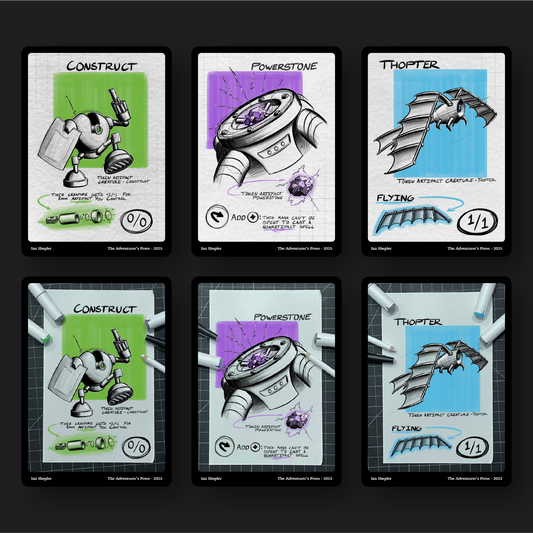 MTG Token Pack: Construct token, Powerstone token, Thopter token for Magic the Gathering - Artist Series