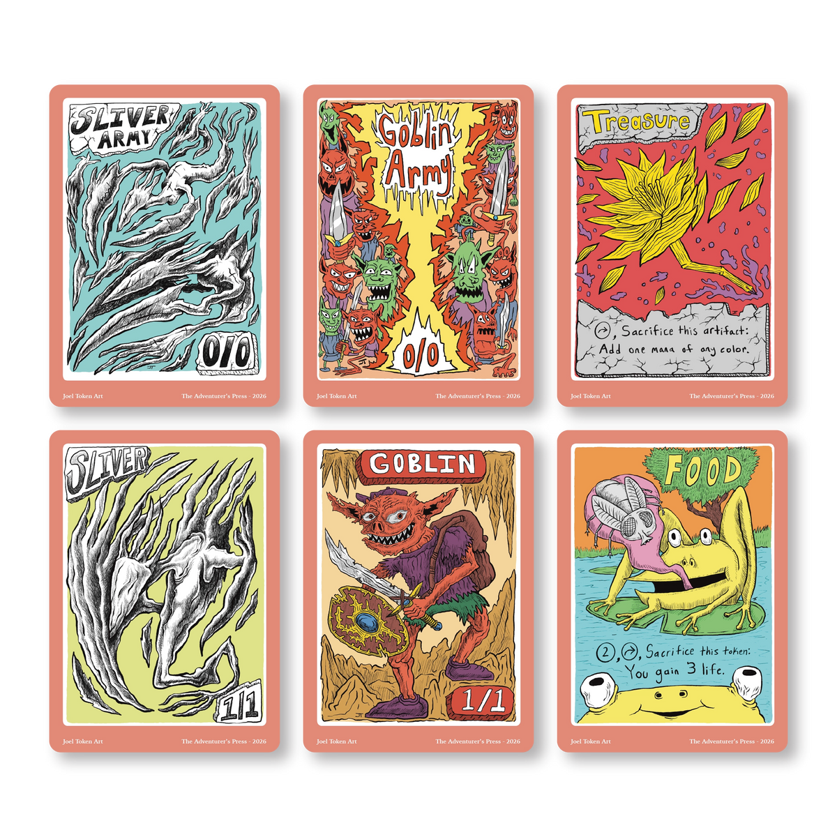 Joel Turner Artists Collection: 6 Tokens for Magic the Gathering
