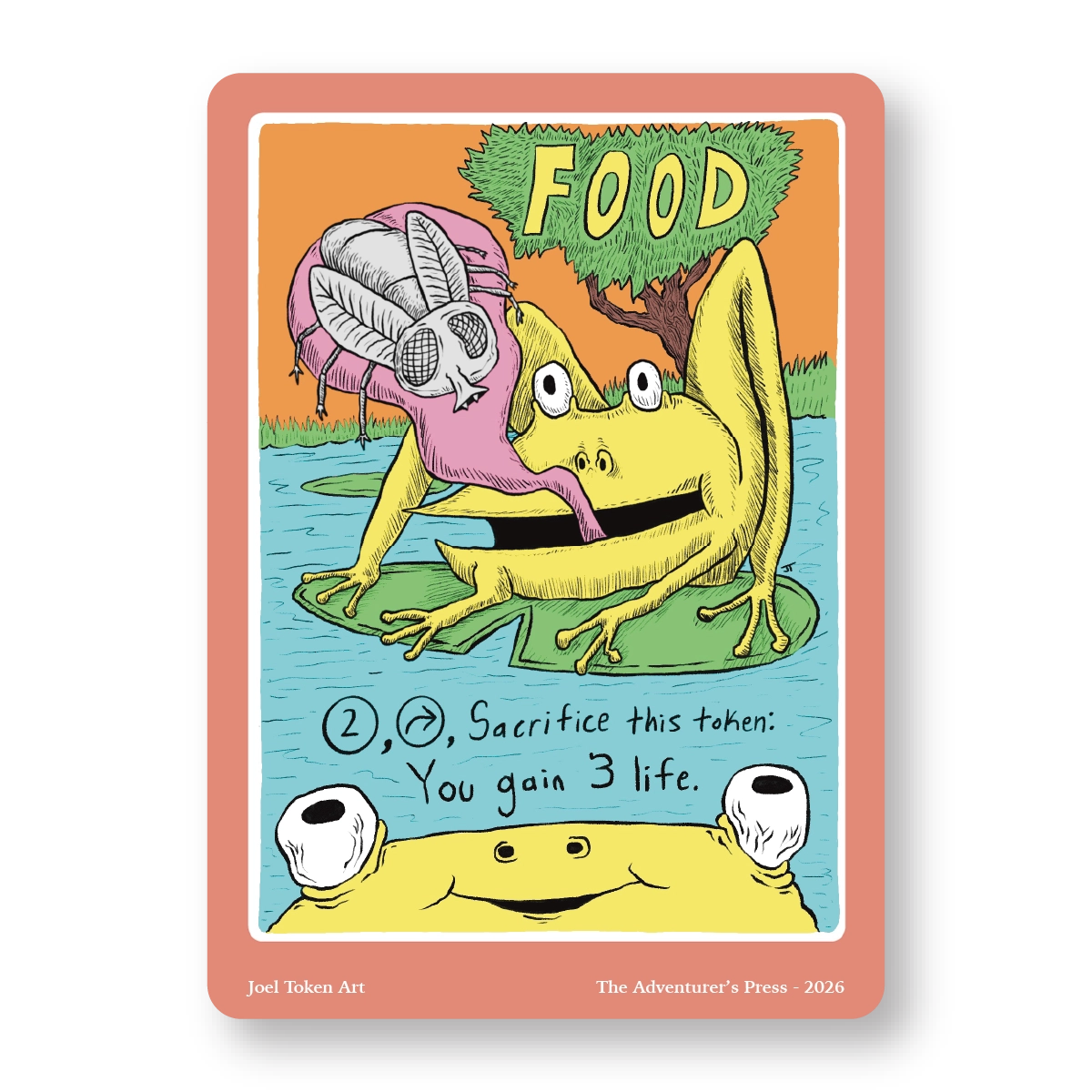 Food Token Pack for Magic the Gathering MTG: 4 pack Food Tokens - Joel Turner
