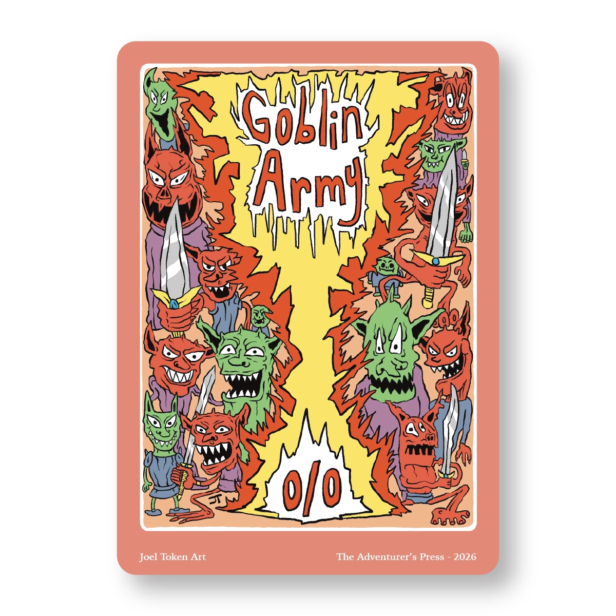 Goblin & Goblin Army Token Pack for Magic the Gathering MTG: 4 pack Goblin & Goblin Army Tokens