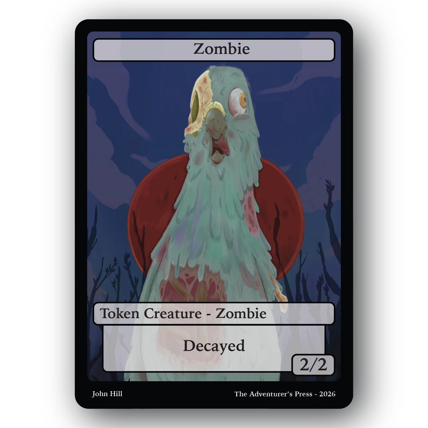 Zombie Decayed Token Pack for Magic the Gathering MTG: 4 pack Decayed Zombie Tokens