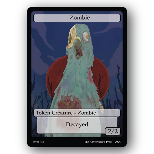 Zombie Decayed Token Pack for Magic the Gathering MTG: 4 pack Decayed Zombie Tokens