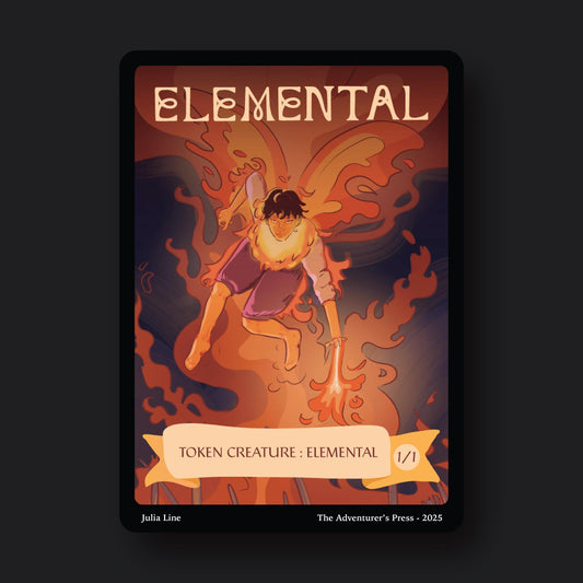 Elemental Token Pack for Magic the Gathering MTG: 4 pack 1/1 Elemental Tokens