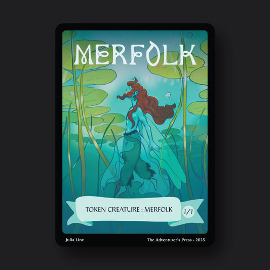 Merfolk Token Pack for Magic the Gathering MTG: 4 pack 1/1 MerfolkTokens