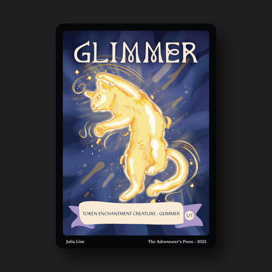 Glimmer Token Pack for Magic the Gathering MTG: 4 pack 1/1 Glimmer Tokens