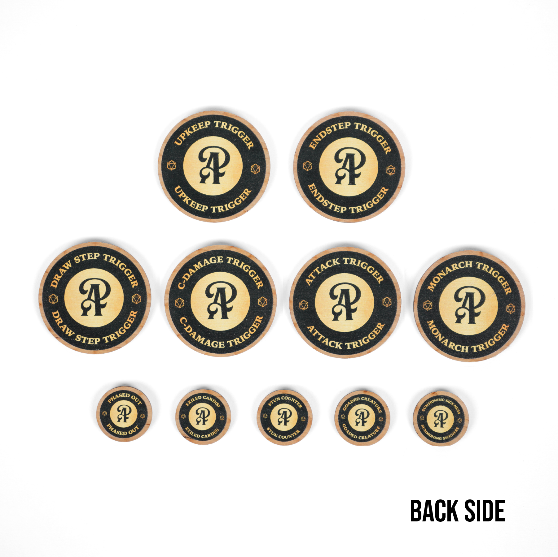 Adventurer's Press MTG Reminder coins back side
