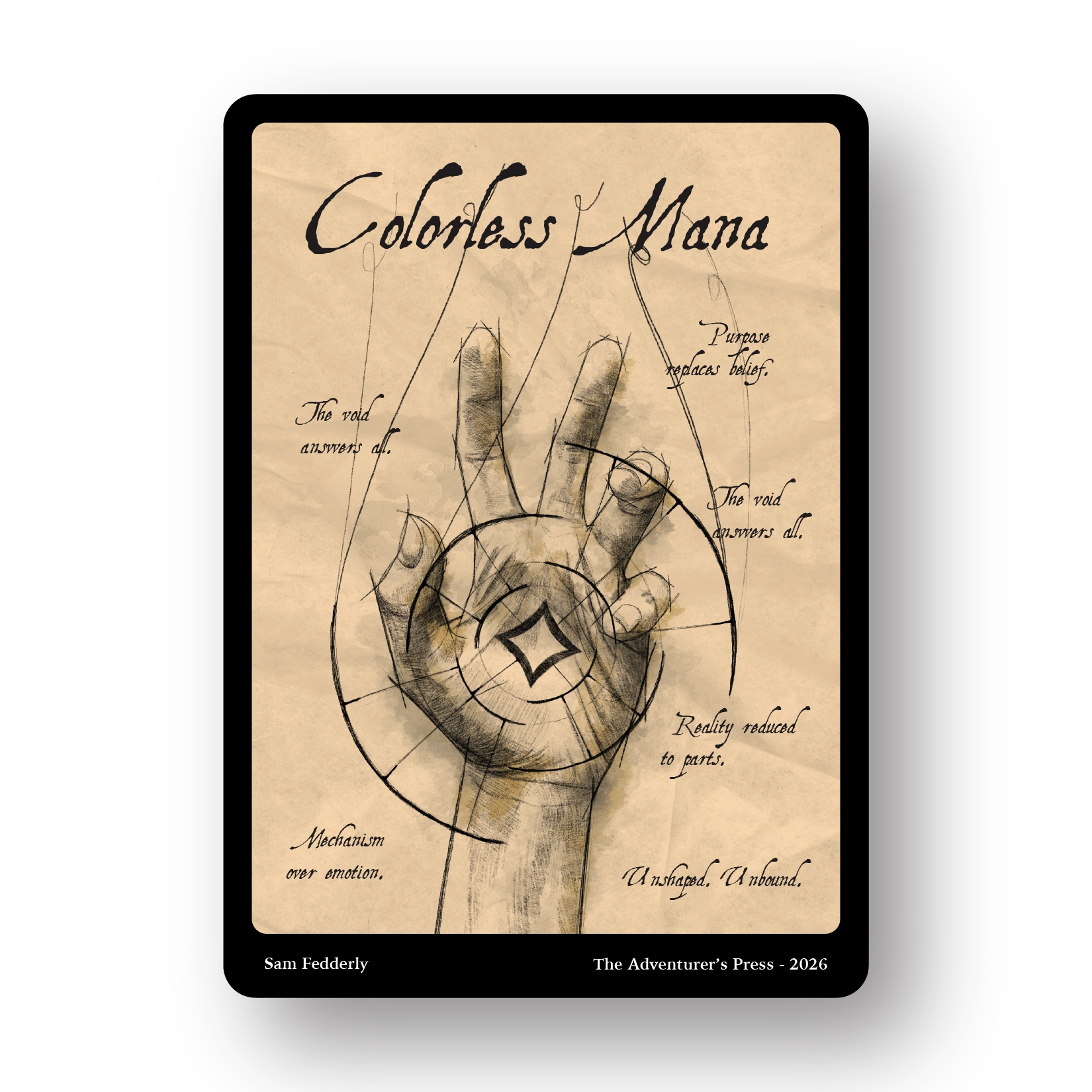 hand representing colorless mana in magic the gathering