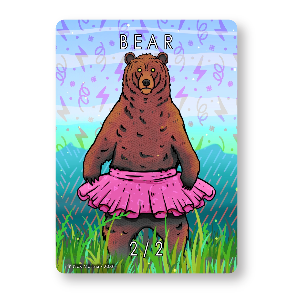 Bear Token Pack for Magic the Gathering  MTG: 6 pack Bear Tokens - Nox Mortua