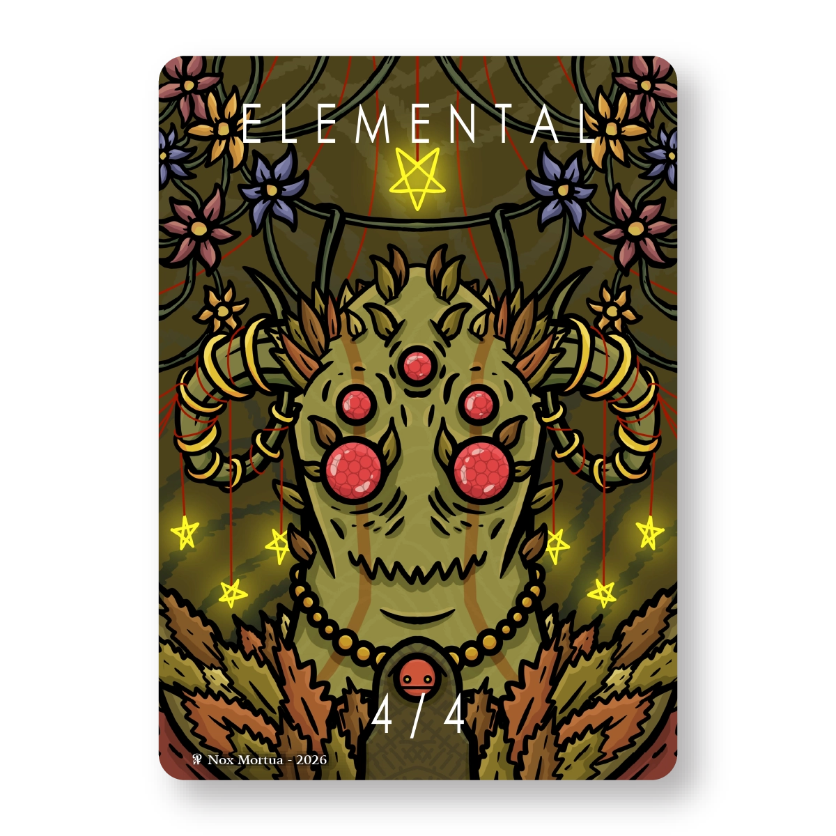 Elemental Token Pack for Magic the Gathering  MTG: 4 pack Elemental Tokens - Nox Mortua