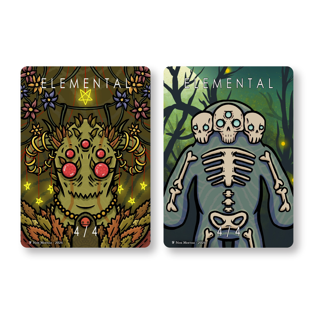 Nox Mortua Artists Collection: 17 Tokens for Magic the Gathering