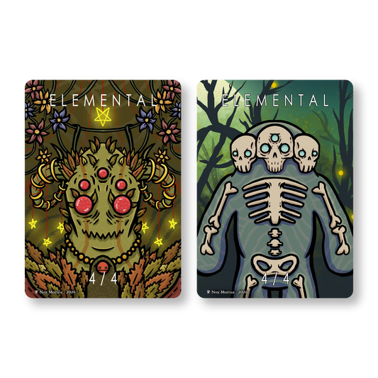 Elemental Token Pack for Magic the Gathering  MTG: 4 pack Elemental Tokens - Nox Mortua