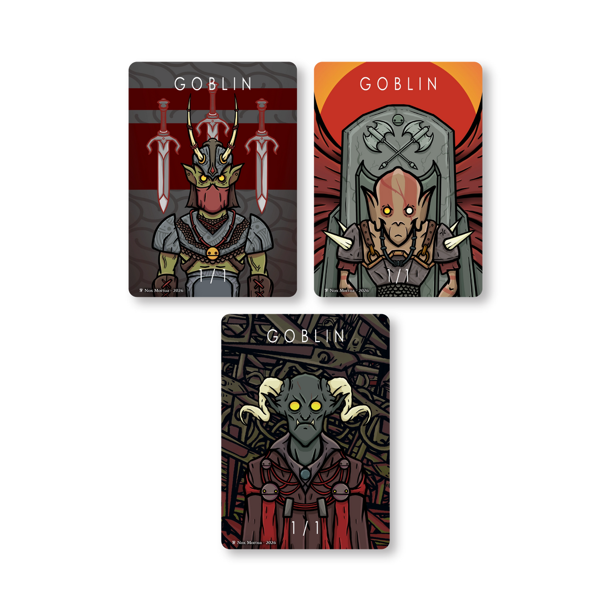 Goblin Token Pack for Magic the Gathering  MTG: 6 pack Goblin Tokens - Nox Mortua