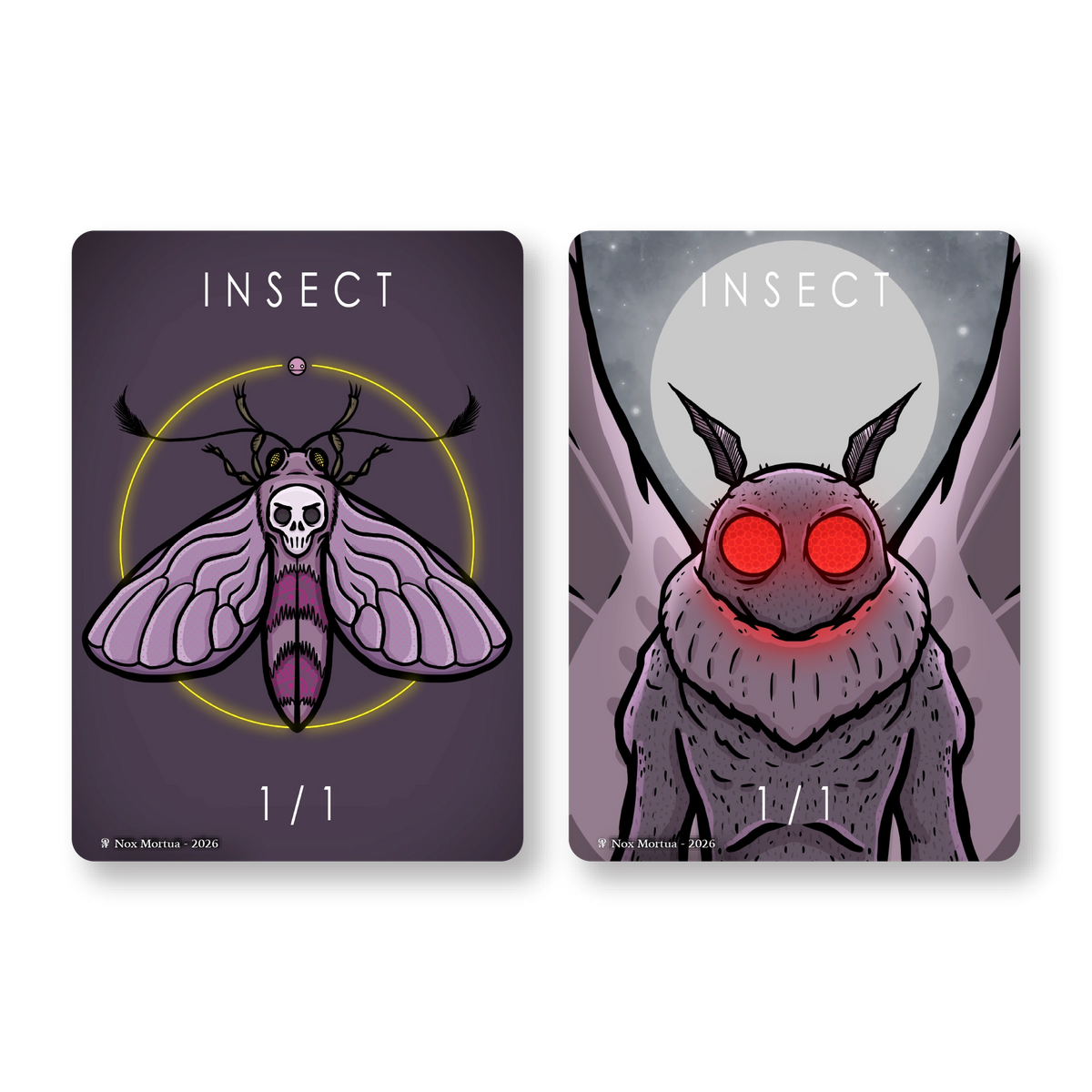 Insect Token Pack for Magic the Gathering  MTG: 4 pack Insect Tokens - Nox Mortua