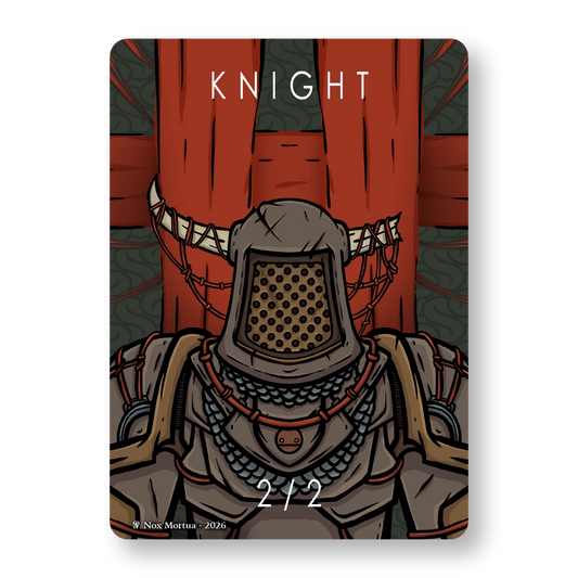 Knight Token Pack for Magic the Gathering  MTG: 4 pack Knight Tokens - Nox Mortua