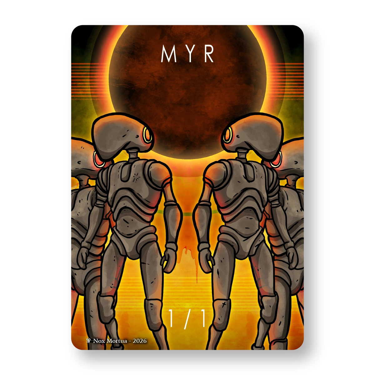 Nox Mortua Artists Collection: 17 Tokens for Magic the Gathering