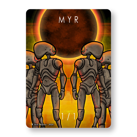 Myr Token Pack for Magic the Gathering  MTG: 4 pack myr Tokens - Nox Mortua