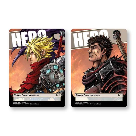 Hero Token Pack for Magic the Gathering  MTG: 4 pack Hero Tokens - Patricio Soler