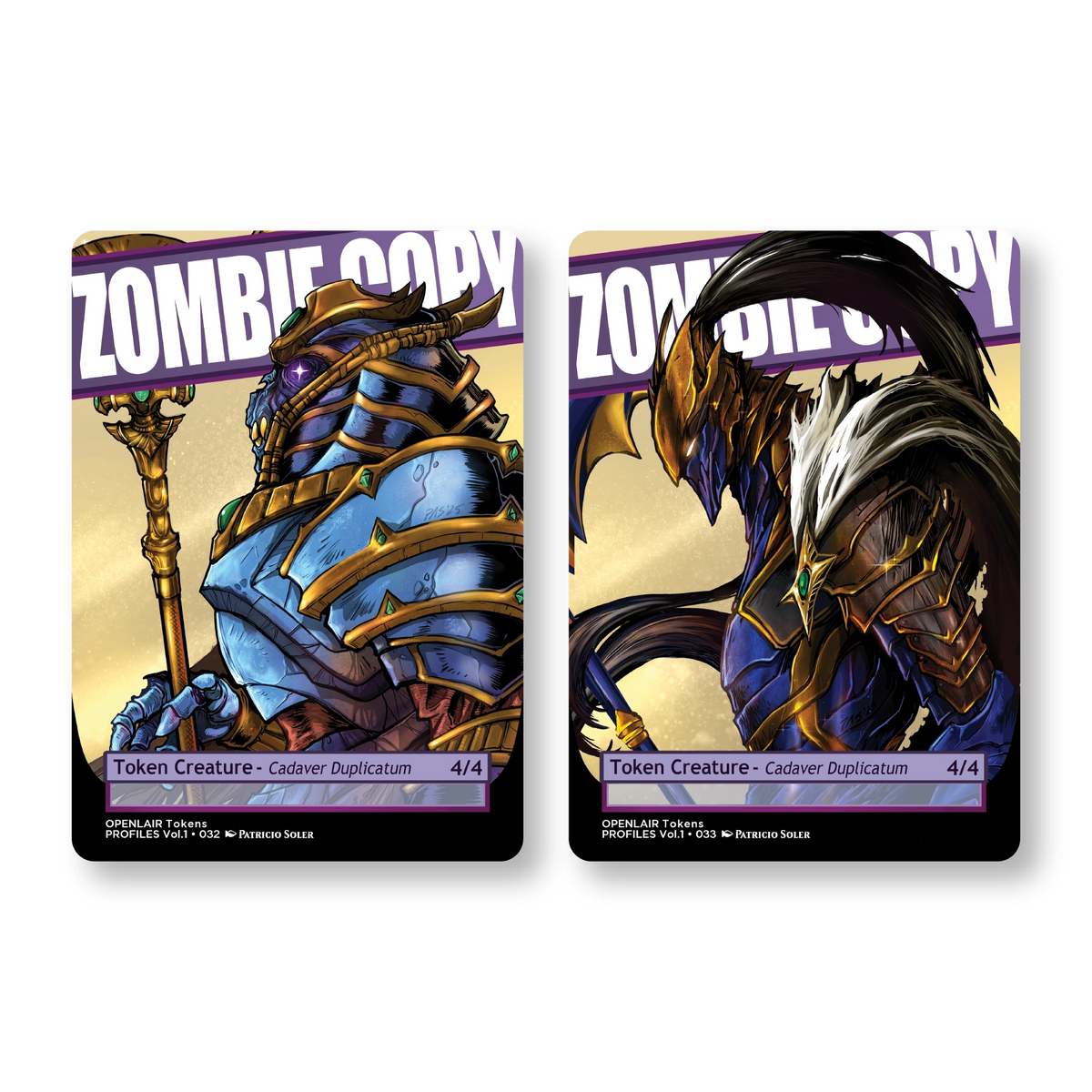 Zombie Copy Token Pack for Magic the Gathering  MTG: 4 pack Zombie Copy Tokens - Patricio Soler